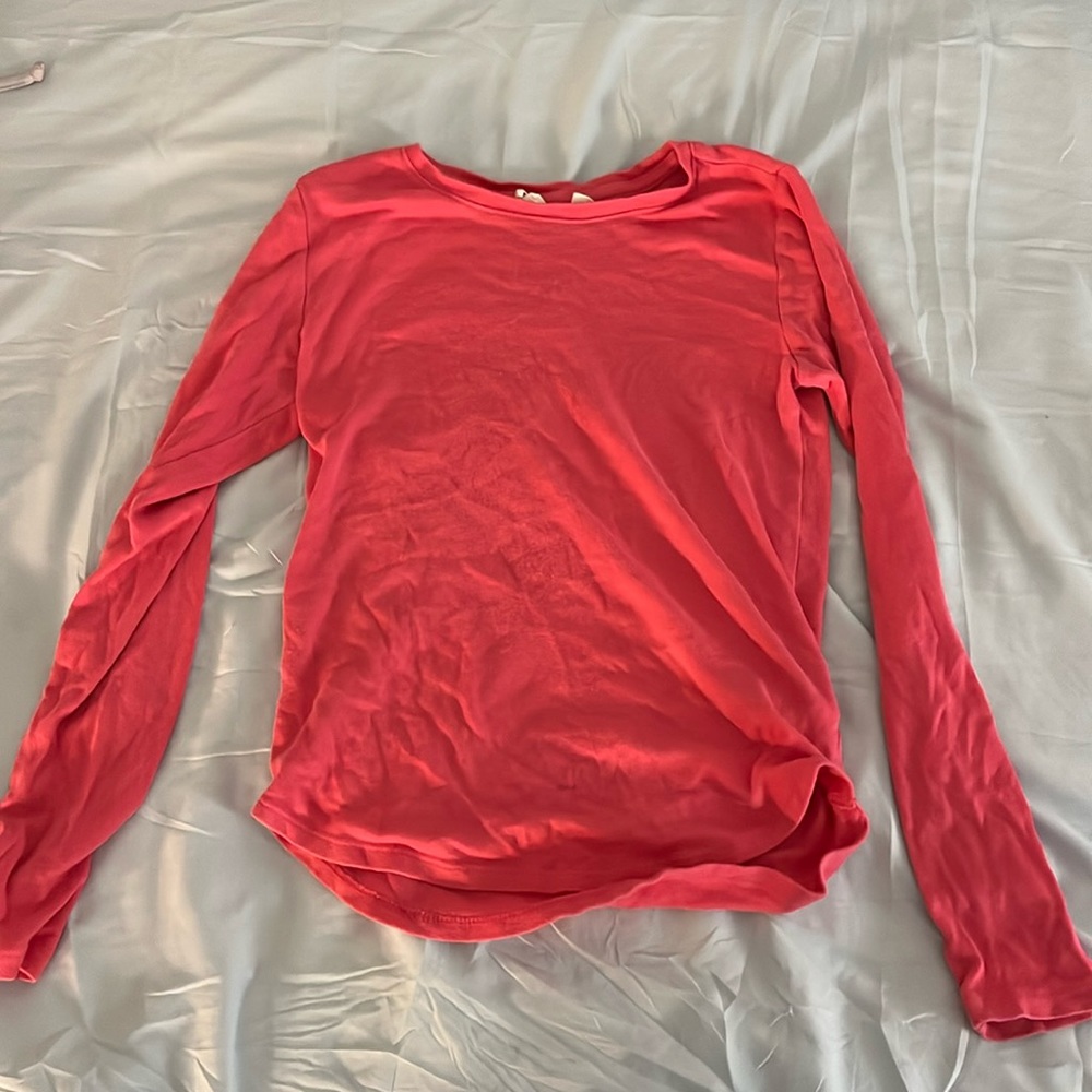 Gap pink long sleeve shirt